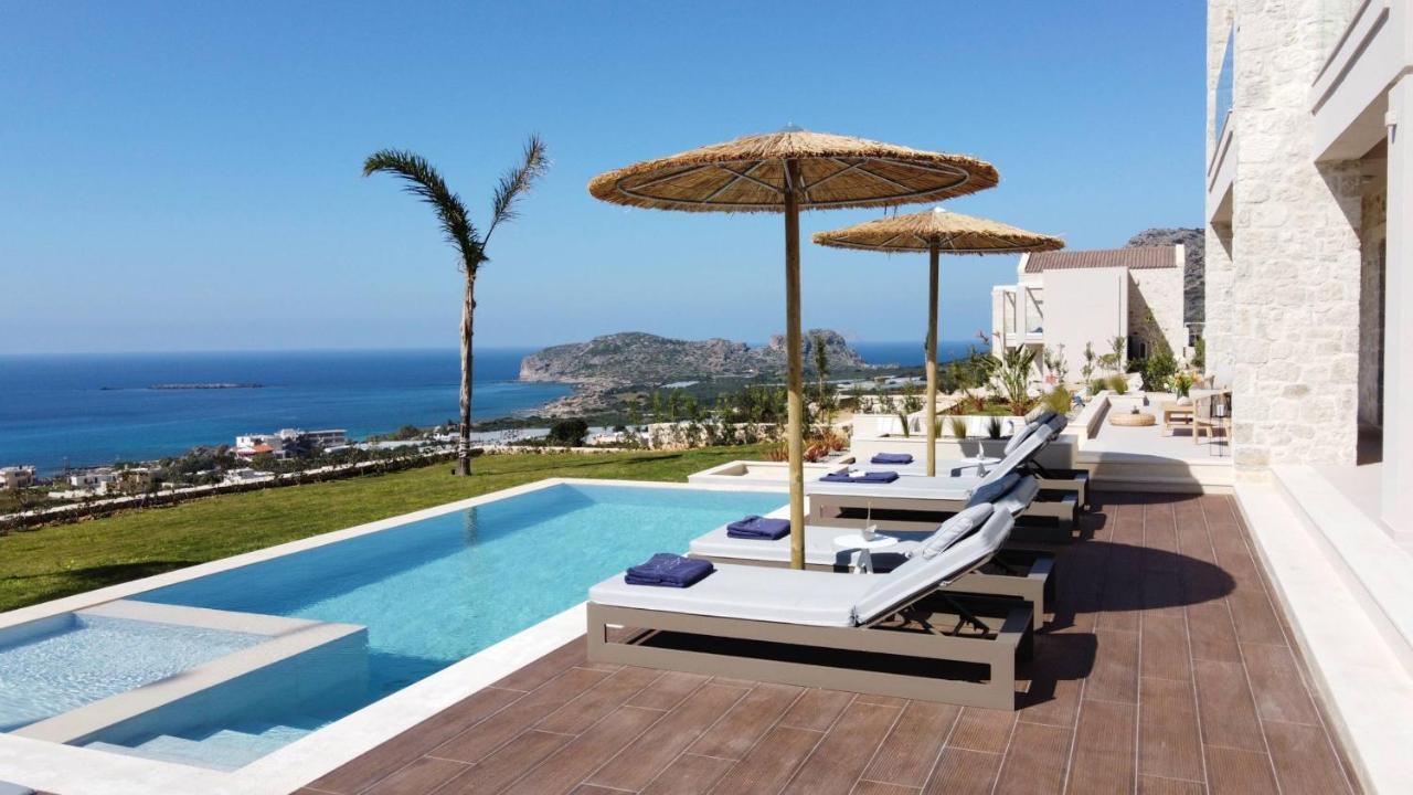 Cielo E Mare Villas I "Free" Heated Pools & Seaview Фаласарна Экстерьер фото