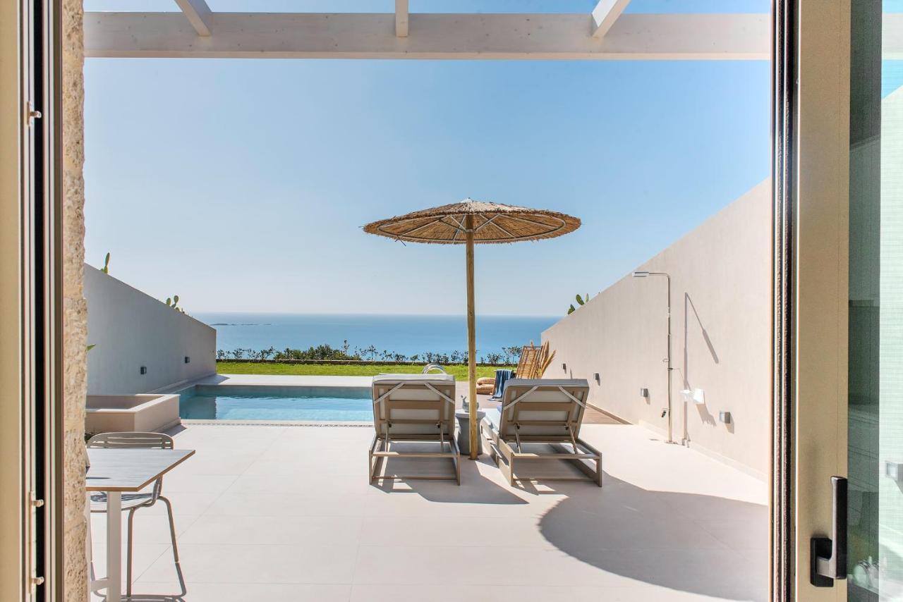 Cielo E Mare Villas I "Free" Heated Pools & Seaview Фаласарна Экстерьер фото