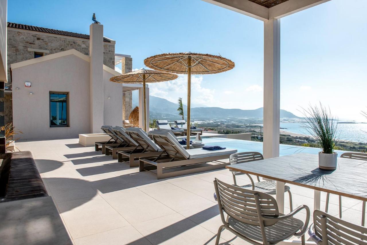 Cielo E Mare Villas I "Free" Heated Pools & Seaview Фаласарна Экстерьер фото