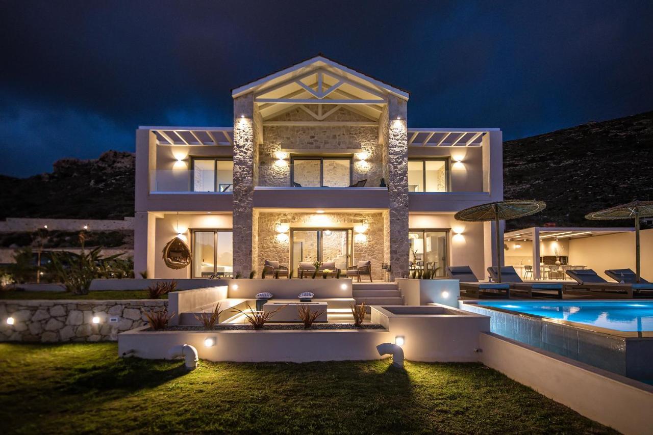 Cielo E Mare Villas I "Free" Heated Pools & Seaview Фаласарна Экстерьер фото