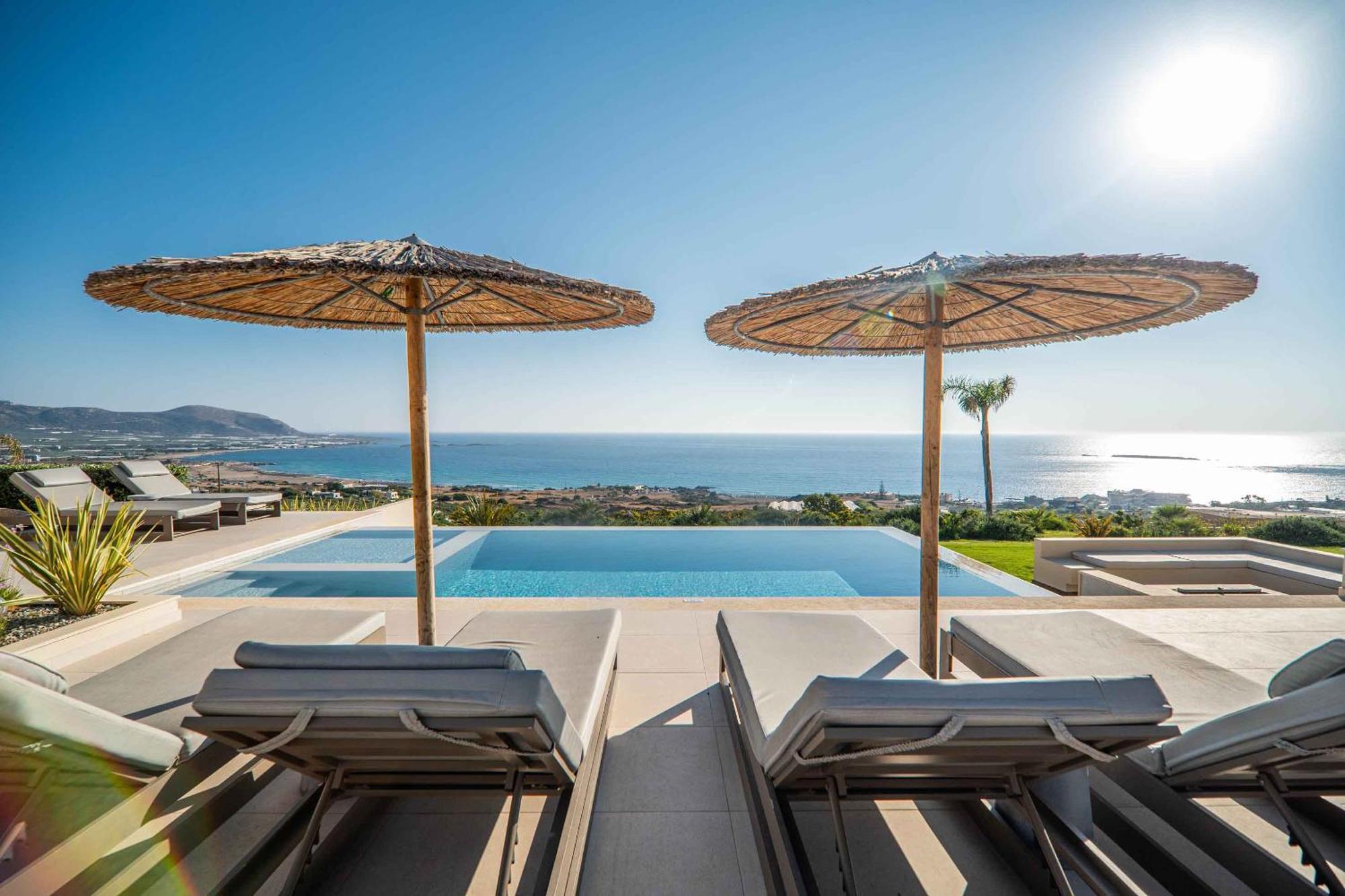 Cielo E Mare Villas I "Free" Heated Pools & Seaview Фаласарна Экстерьер фото