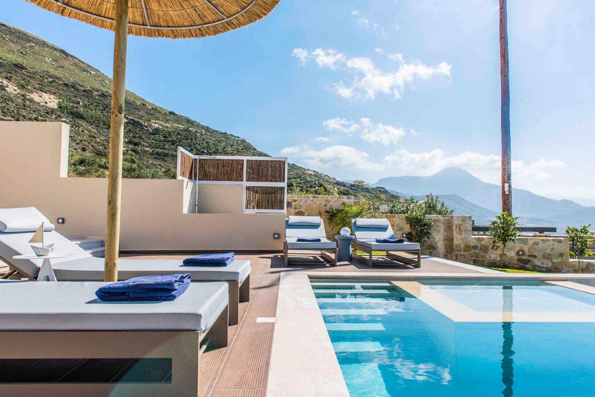 Cielo E Mare Villas I "Free" Heated Pools & Seaview Фаласарна Экстерьер фото