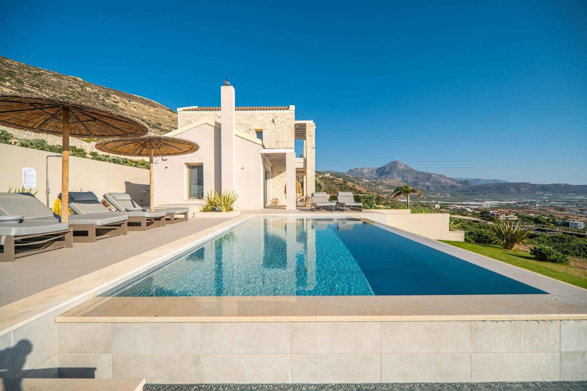 Cielo E Mare Villas I "Free" Heated Pools & Seaview Фаласарна Экстерьер фото
