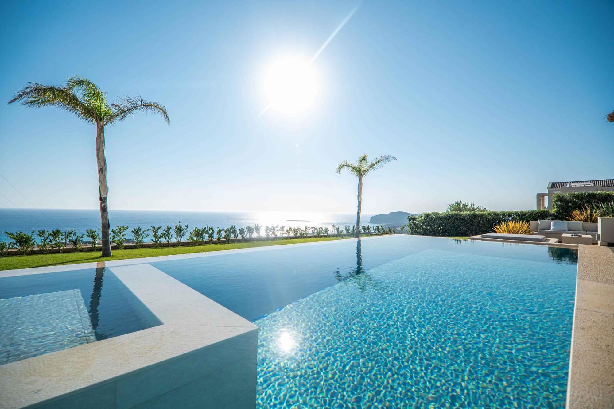 Cielo E Mare Villas I "Free" Heated Pools & Seaview Фаласарна Экстерьер фото
