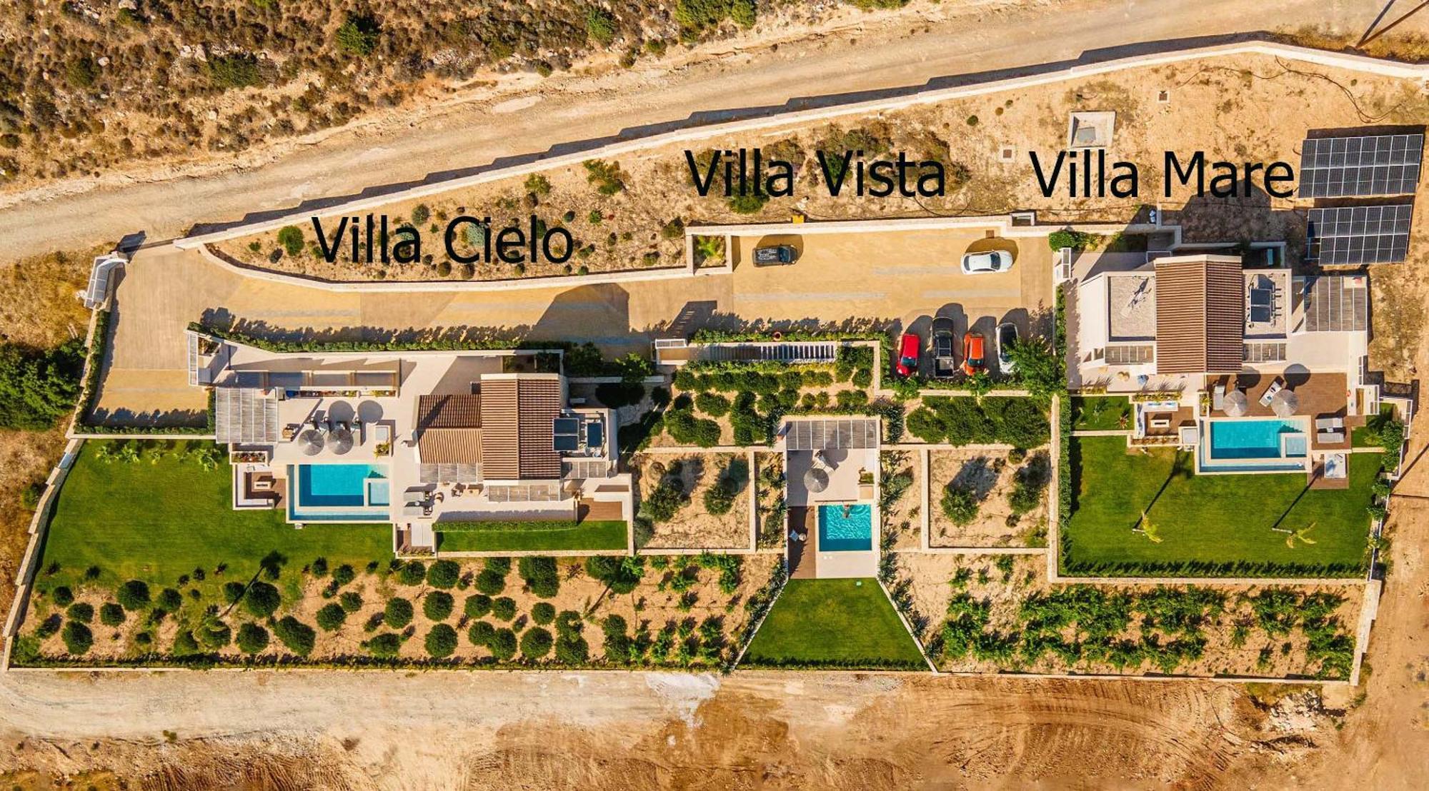 Cielo E Mare Villas I "Free" Heated Pools & Seaview Фаласарна Экстерьер фото